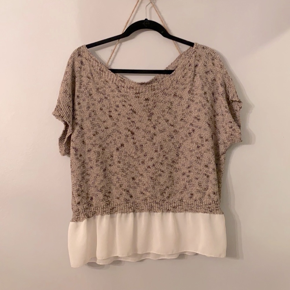 Adorable Knit cotton Moth top from Anthropologie, sz M